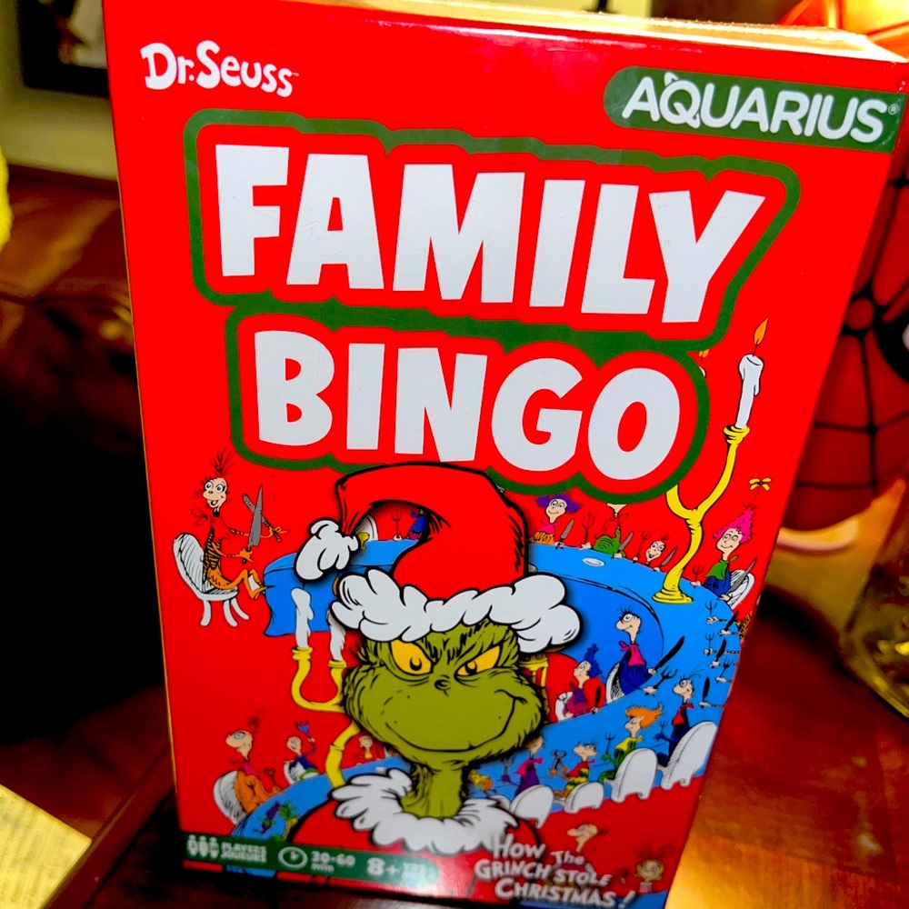 The grinch family bingo game